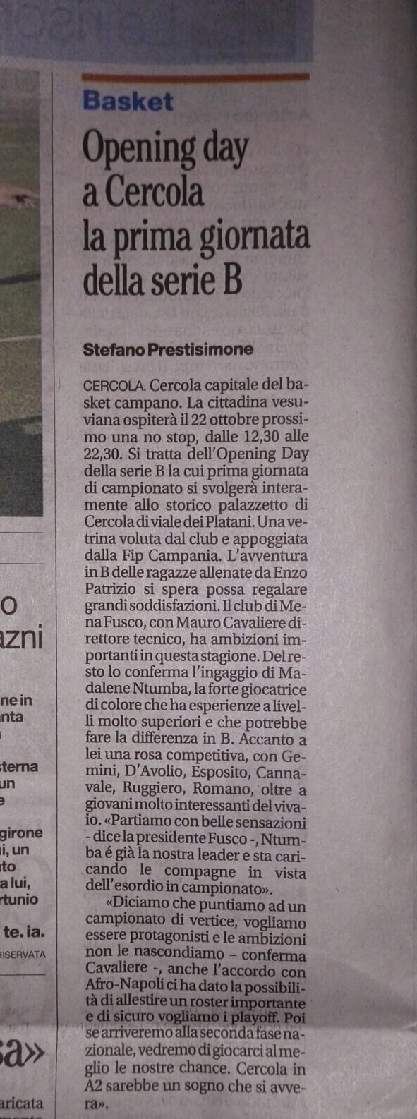 Articolo Opening
